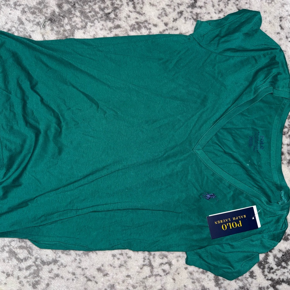 Ralph Lauren Women's Teal Short Sleeve Tee